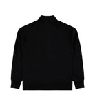 C.P. Company Diagonal Raised Fleece Half Zip Lens Sweatshirt Black Sweatshirt 20CMSS172A-005086W 999 Close-up | Overkill
