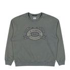 C.P. Company Diagonal Fleece Boxy Logo Crewneck Sweatshirt Gunmetal Sweatshirt 20CMSS217A-006090O 921 | Overkill
