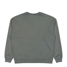 C.P. Company Diagonal Fleece Boxy Logo Crewneck Sweatshirt Gunmetal Sweatshirt 20CMSS217A-006090O 921 Close-up | Overkill
