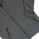 C.P. Company Diagonal Raised Fleece Goggle Sweatshirt Gunmetal Zip Hoodie 20CMSS715A-005086W 921 Detail View 1 | Overkill
