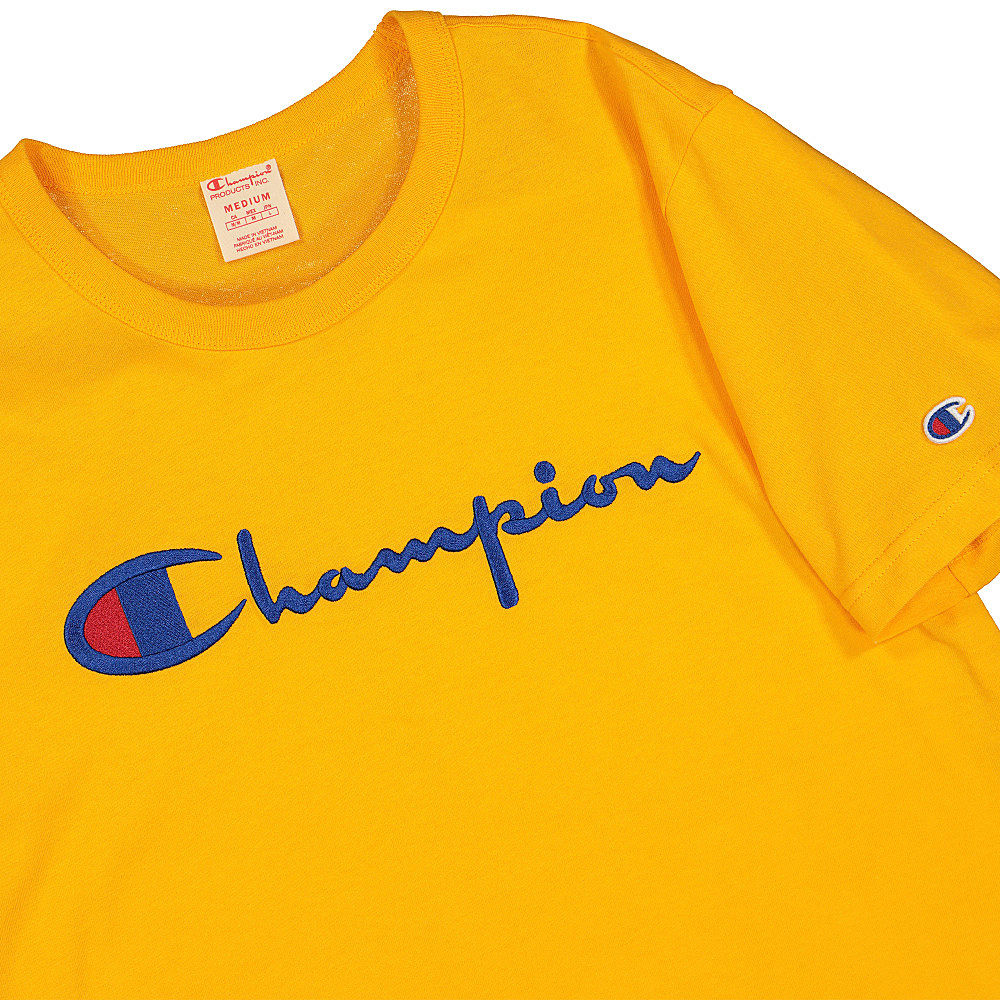 Champion Crewneck T-Shirt Yellow T-Shirts Close-up | Overkill