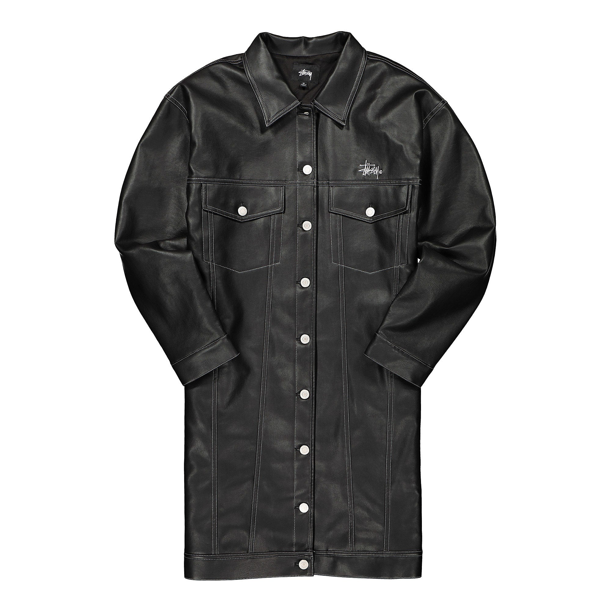 Stussy PU Trucker Dress Black Dresses 211180 / 0001 | Overkill