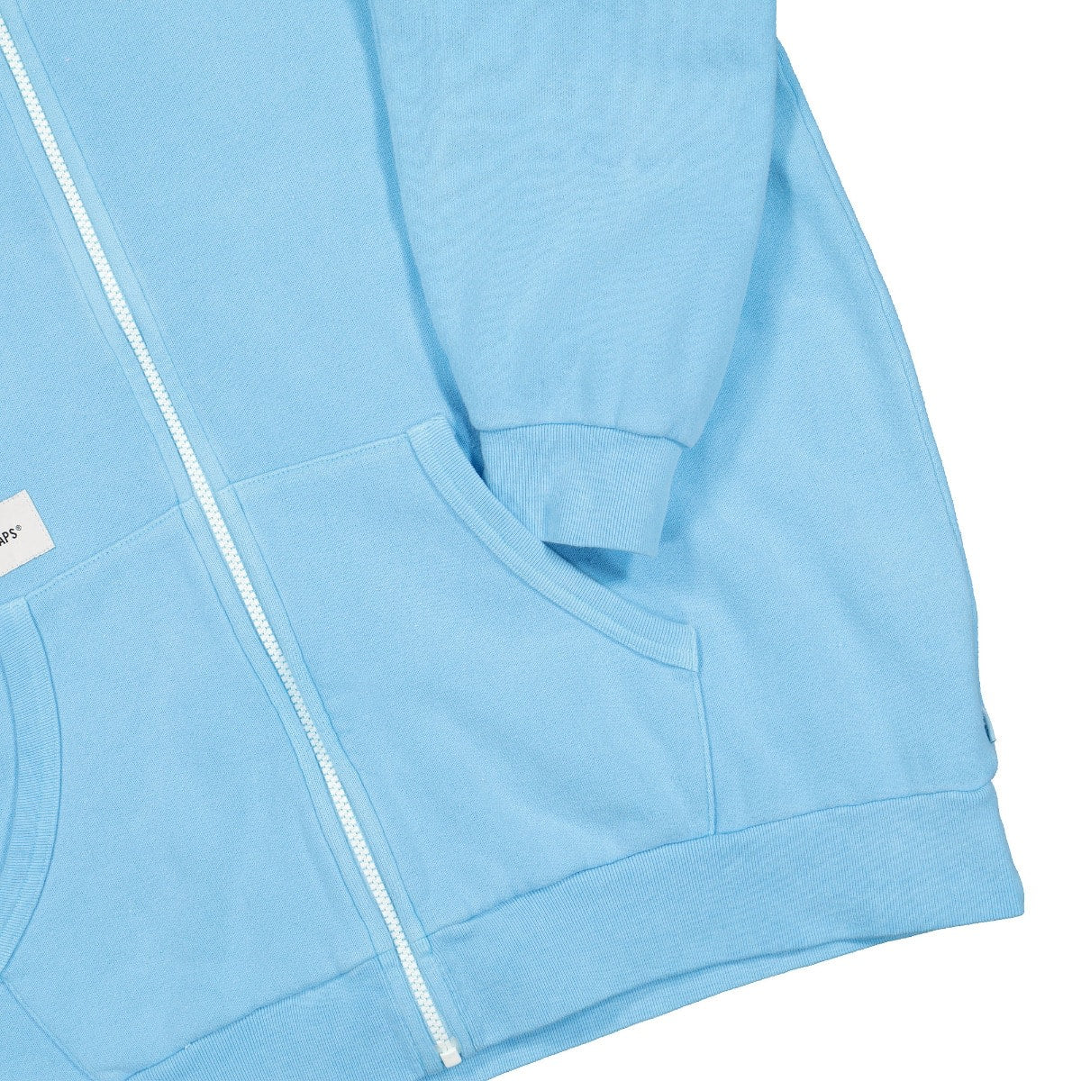 WTAPS Flat Zip Up Hooded Sweatshirt Blue Hoodies Detailfoto | Overkill