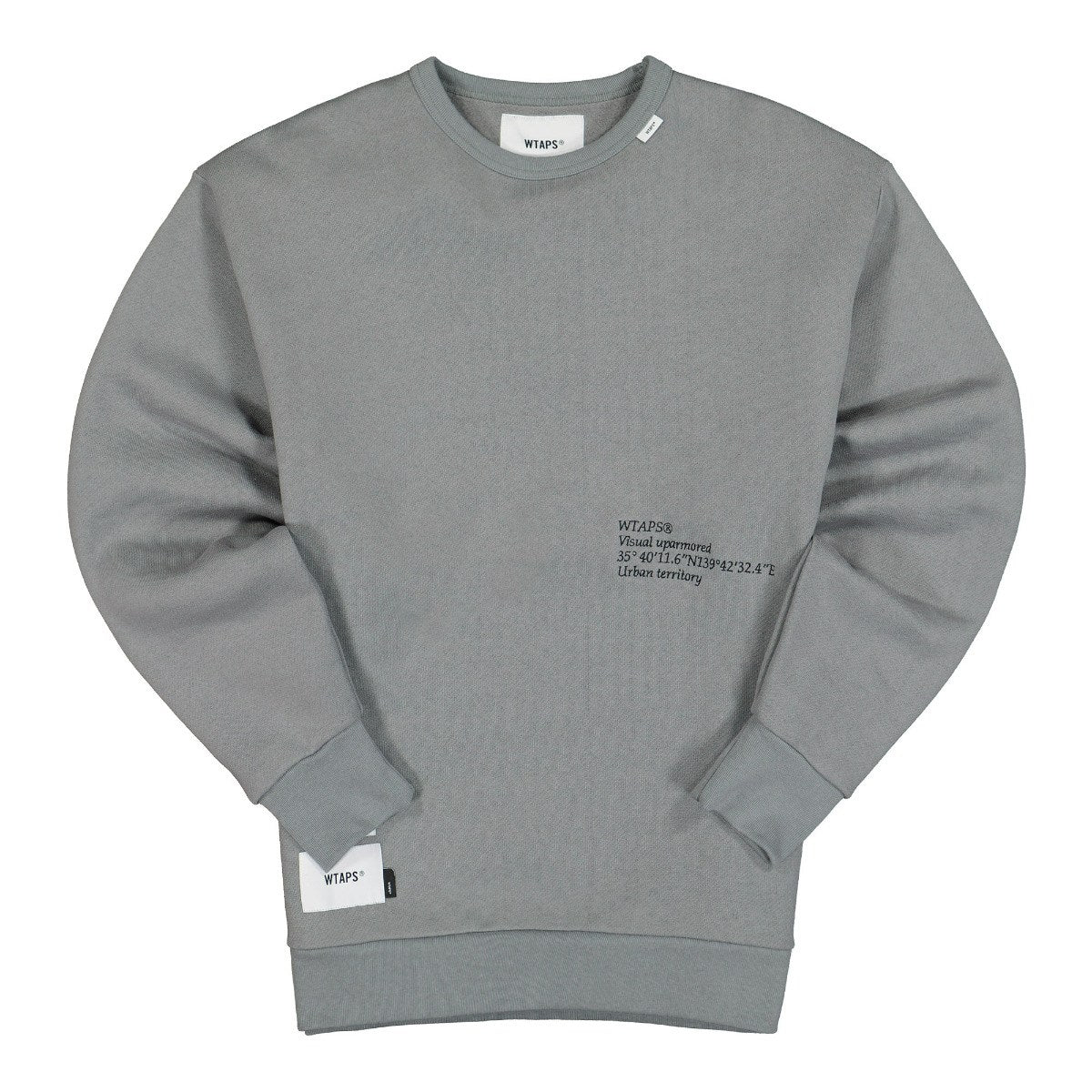 WTAPS Insect Crew Neck Gray Sweatshirts 211ATDT-CSM18 | Overkill