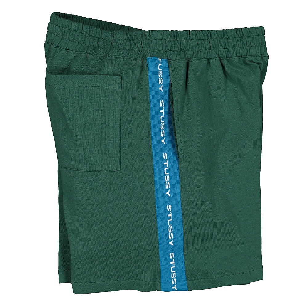 Stussy Rib Logo Short Forest Shorts Close-up | Overkill
