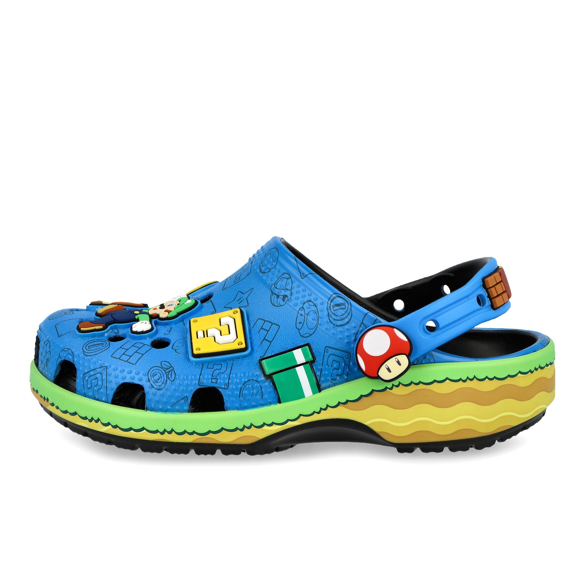Crocs Super Mario Classic Clog Multi Slides 212138-90H | Overkill
