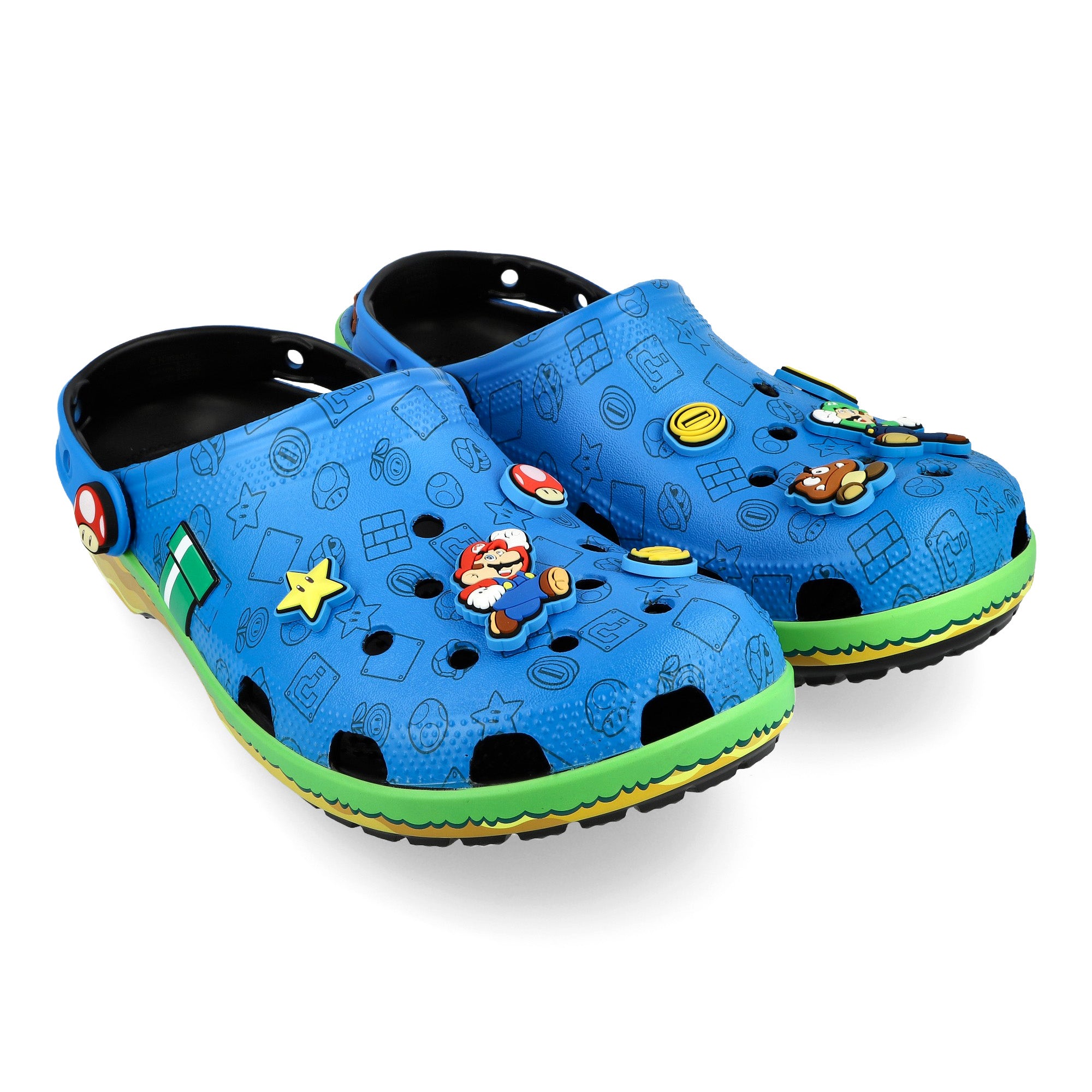 Crocs Super Mario Classic Clog Multi Slides 212138-90H Detail View 2 | Overkill
