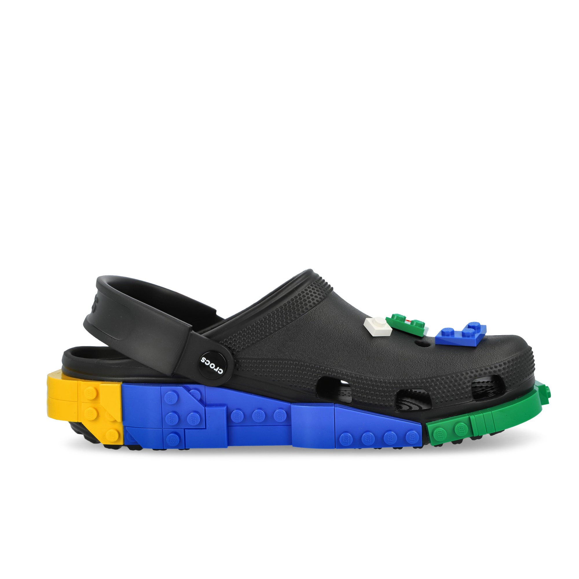 LEGO x Crocs 4LW Masterbrand Clog Multicolor Slides, Sandals & Slippers 212388-90H Silhouette | Overkill

