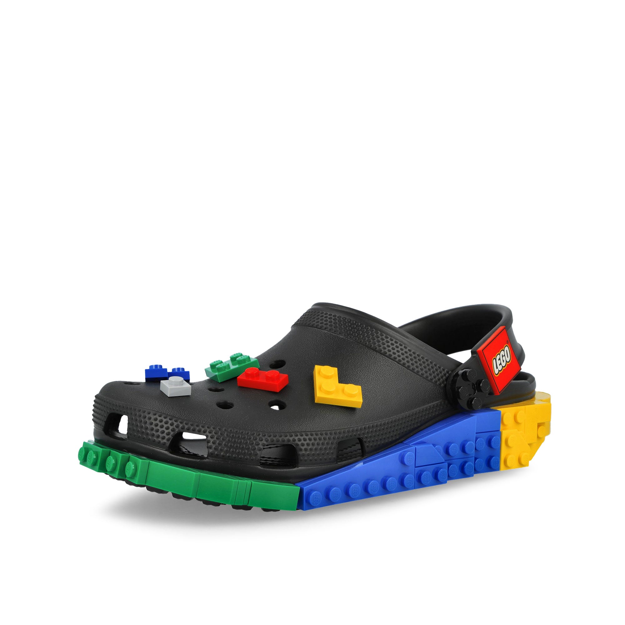 LEGO x Crocs 4LW Masterbrand Clog Multicolor Slides, Sandals & Slippers 212388-90H Close-up | Overkill
