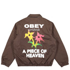Obey Leimert Jacket Dark Brown Jackets Close-up | Overkill
