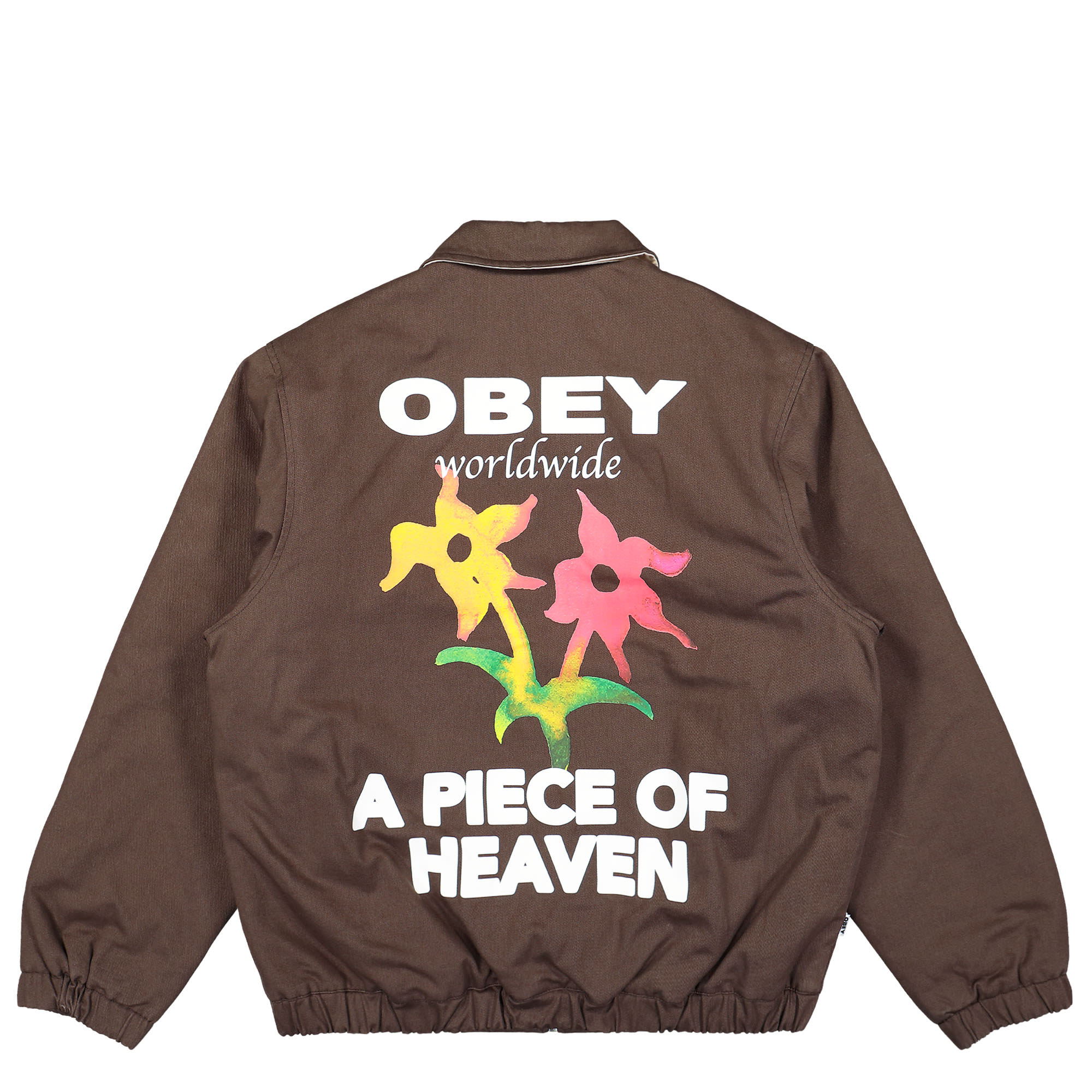 Obey Leimert Jacket Dark Brown Jackets Close-up | Overkill