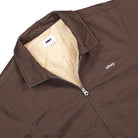 Obey Leimert Jacket Dark Brown Jackets Material | Overkill