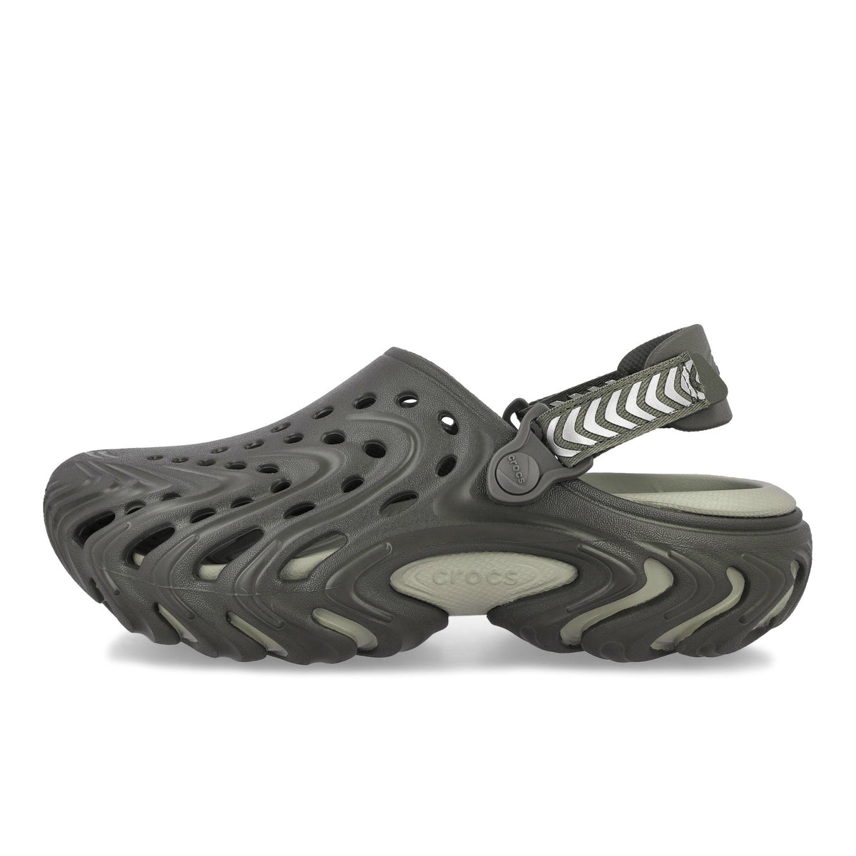 Crocs   Echo II Clog Silver Chrome Slides, Sandals & Slippers 213780-1ZY | Overkill
