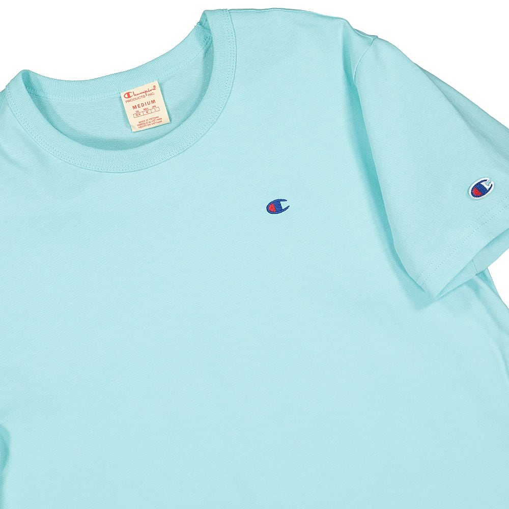 Champion Crewneck T-Shirt Teal T-Shirts Close-up | Overkill