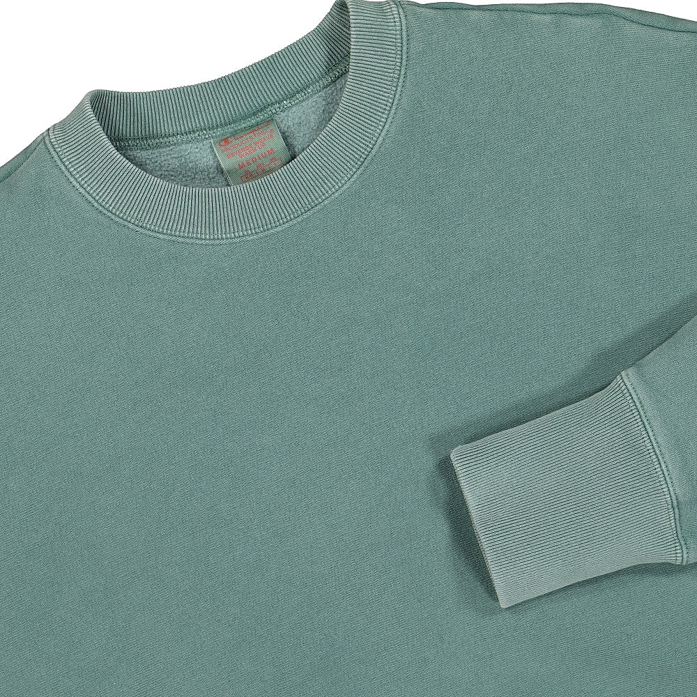 Champion Crewneck Sweatshirt Green Sweatshirts Close-up | Overkill