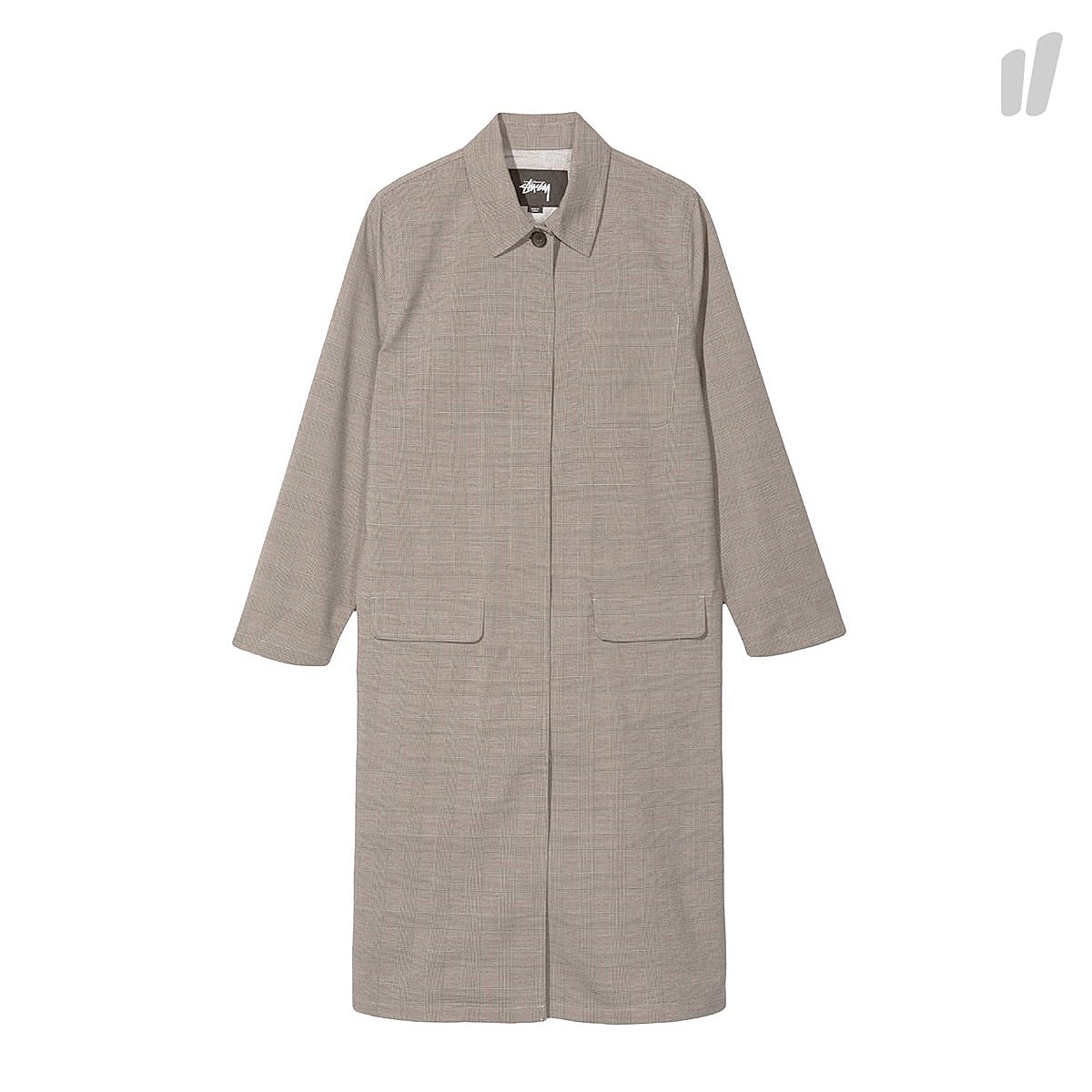 Stussy Wmns Jude Long Plaid Jacket Grey Jackets 215069 / 0008 | Overkill