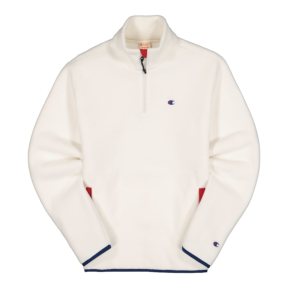 Champion Half Zip Top White Sweatshirts 215107-WW003 | Overkill