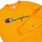 Champion Crewneck Sweatshirt Yellow Sweatshirts Close-up | Overkill