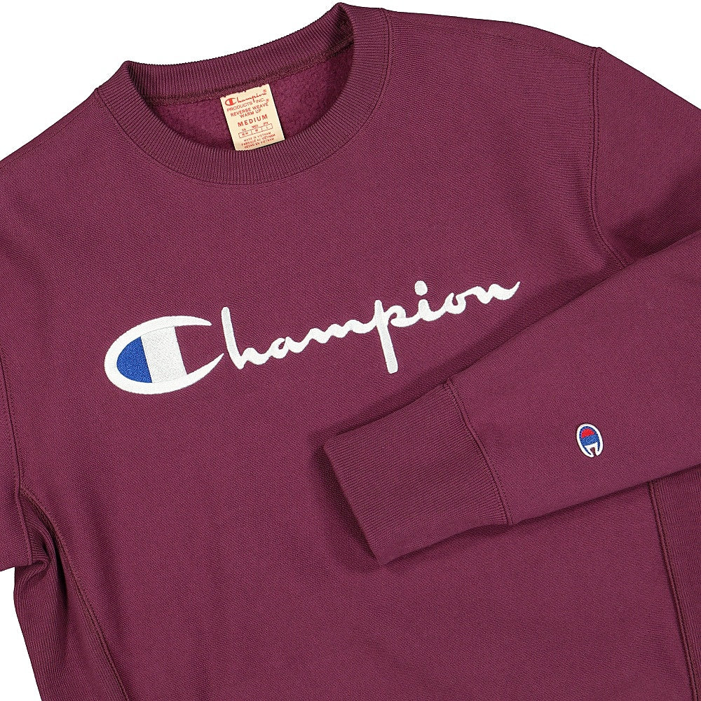 Champion Crewneck Sweatshirt Purple Sweatshirts Close-up | Overkill