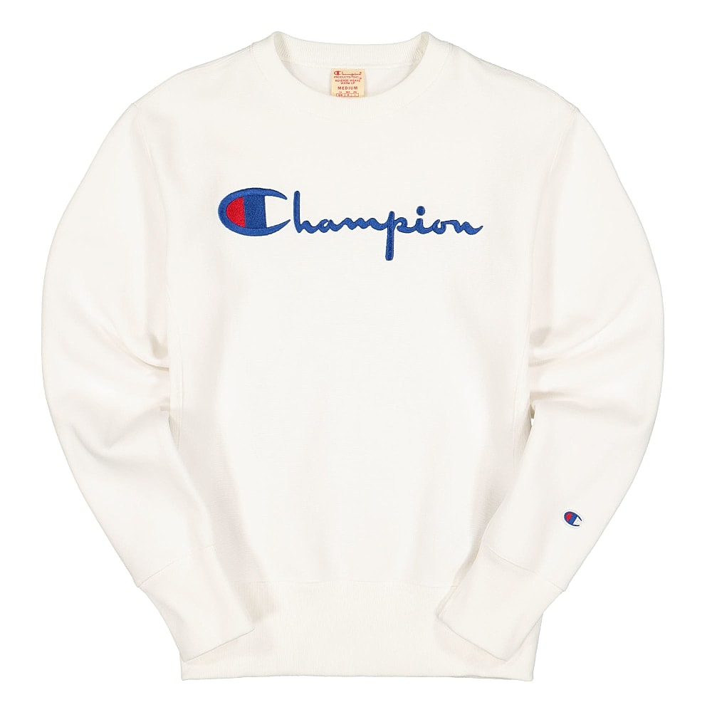 Champion Crewneck Sweatshirt White Sweatshirts 215160-WW001 | Overkill