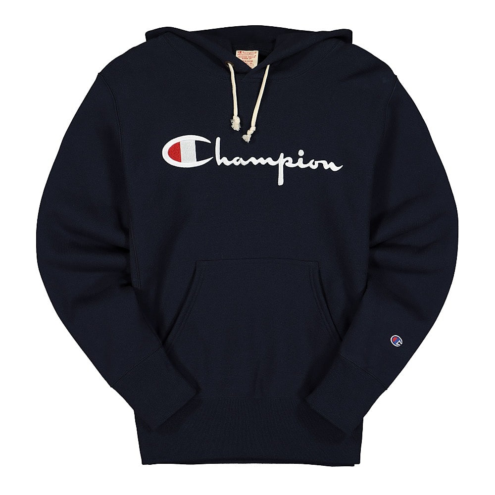 Champion Hooded Sweatshirt Navy Hoodies 215214-BS501 | Overkill