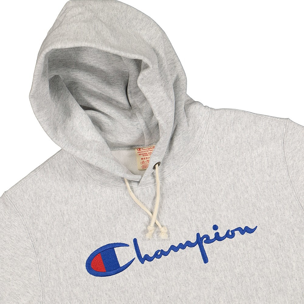 Champion Hooded Sweatshirt Grey Hoodies Close-up | Overkill