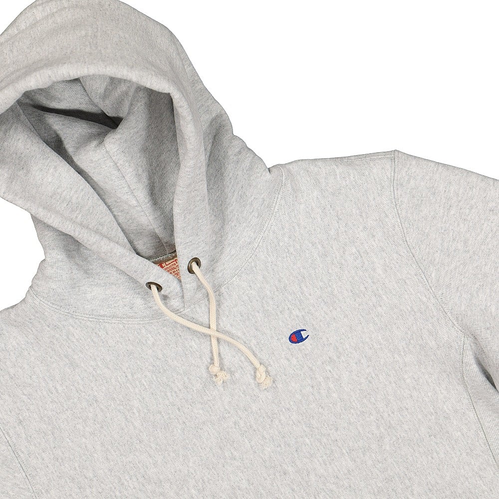 Champion Hooded Sweatshirt Grey Hoodies Close-up | Overkill