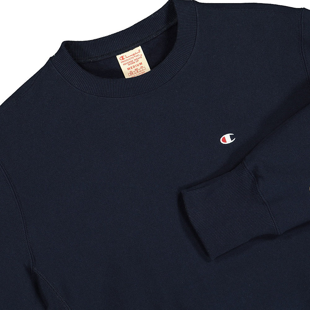 Champion Crewneck Sweatshirt Navy Sweatshirts Close-up | Overkill