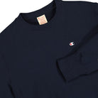 Champion Crewneck Sweatshirt Navy Sweatshirts Close-up | Overkill