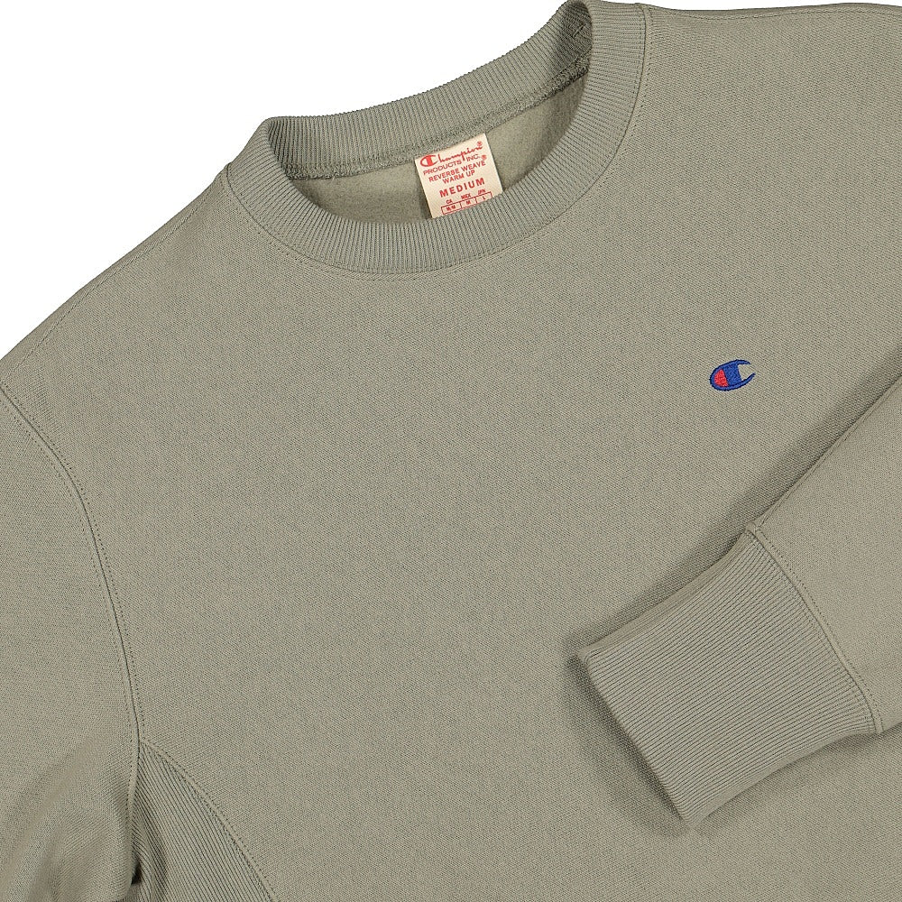 Champion Crewneck Sweatshirt Green Sweatshirts Close-up | Overkill