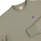 Champion Crewneck Sweatshirt Green Sweatshirts Close-up | Overkill