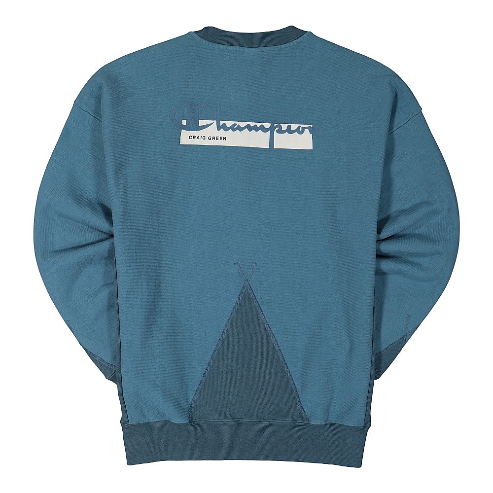 Champion Craig Green x Champion Crewneck Sweatshirt Blue Sweatshirts Material | Overkill