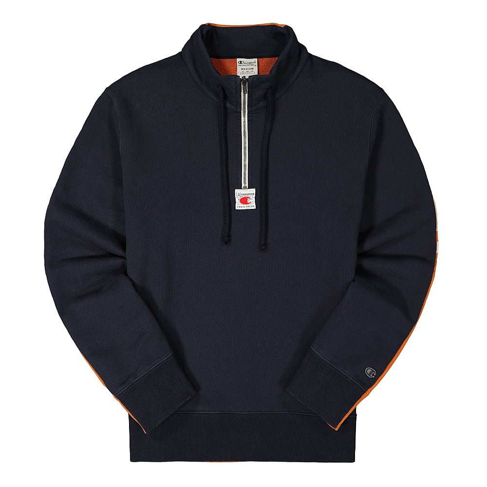 Champion Craig Green x Champion Half Zip Sweatshirt Black Sweatshirts 215976-MS053 | Overkill