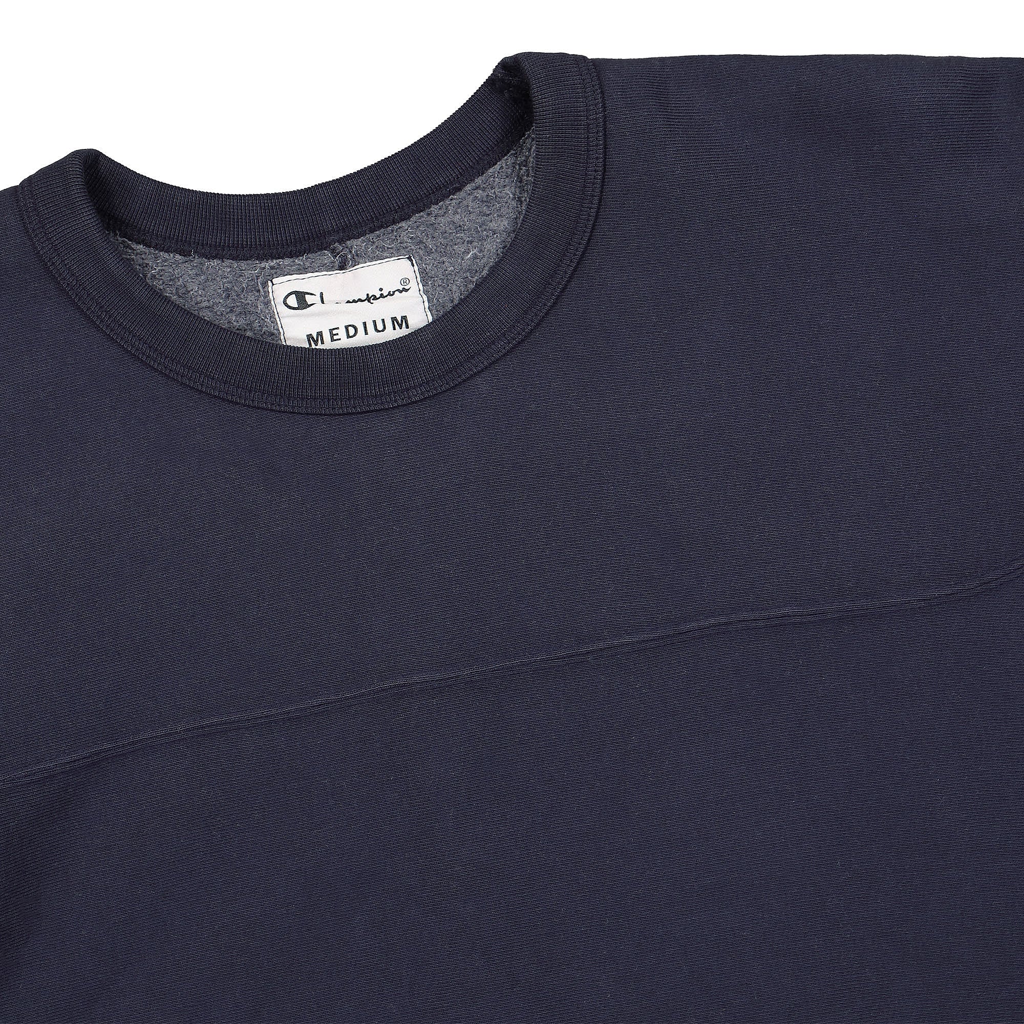 Champion Crewneck Sweatshirt Navy Sweatshirts Close-up | Overkill