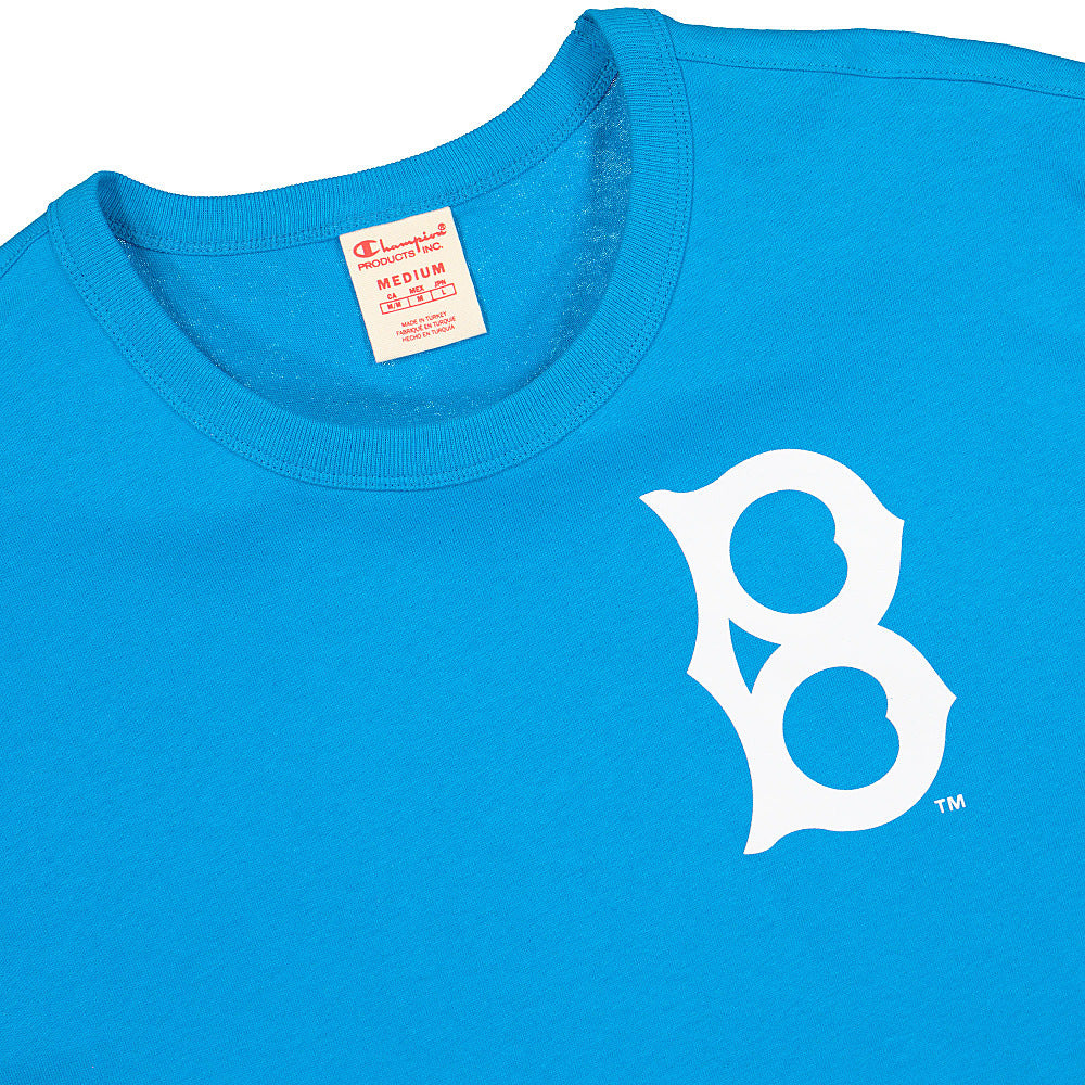 Champion Crewneck Tee Blue T-Shirts Close-up | Overkill