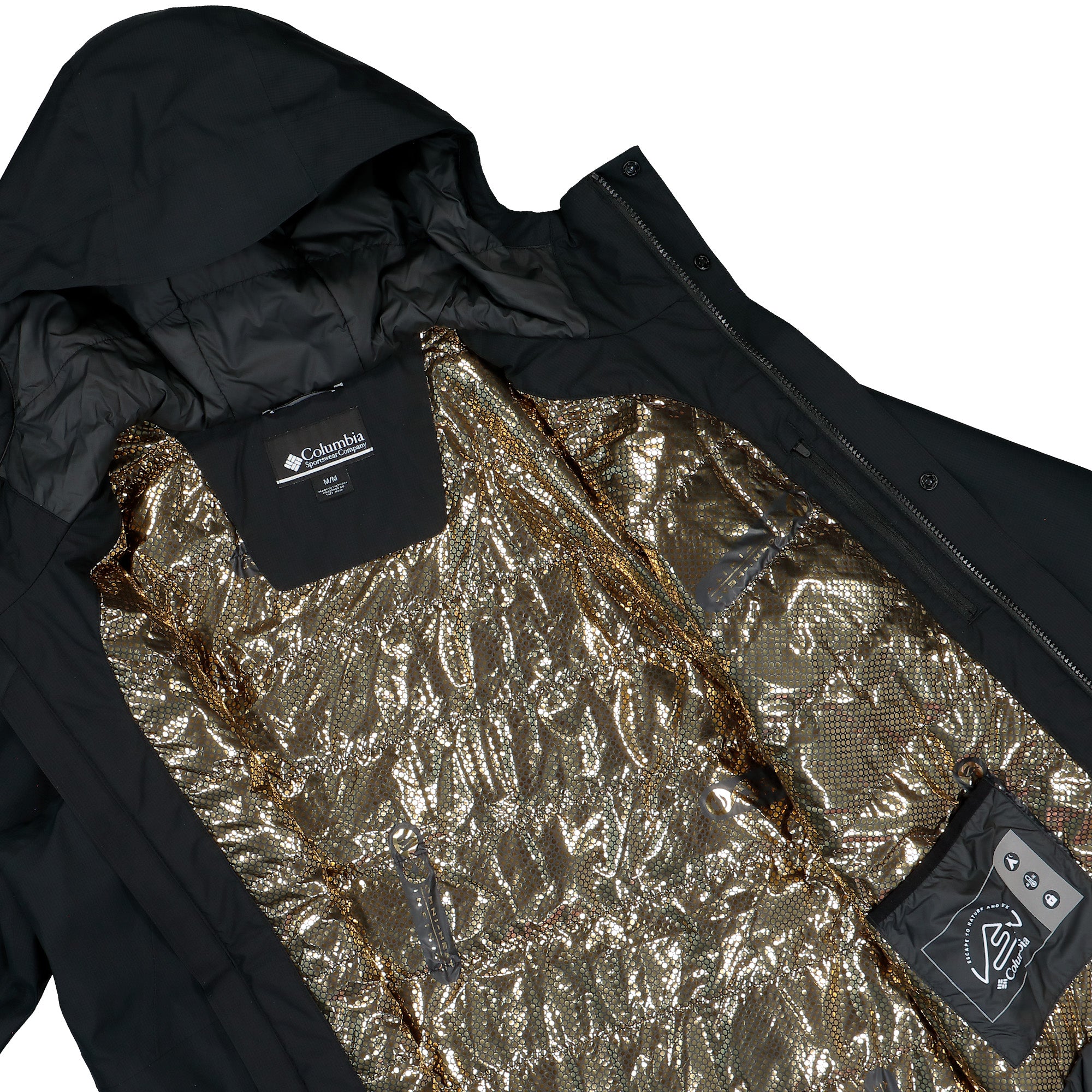 Columbia Street Commuter™ Insulated Jacket Black Windbreaker 2171922010 Detail View 2 | Overkill
