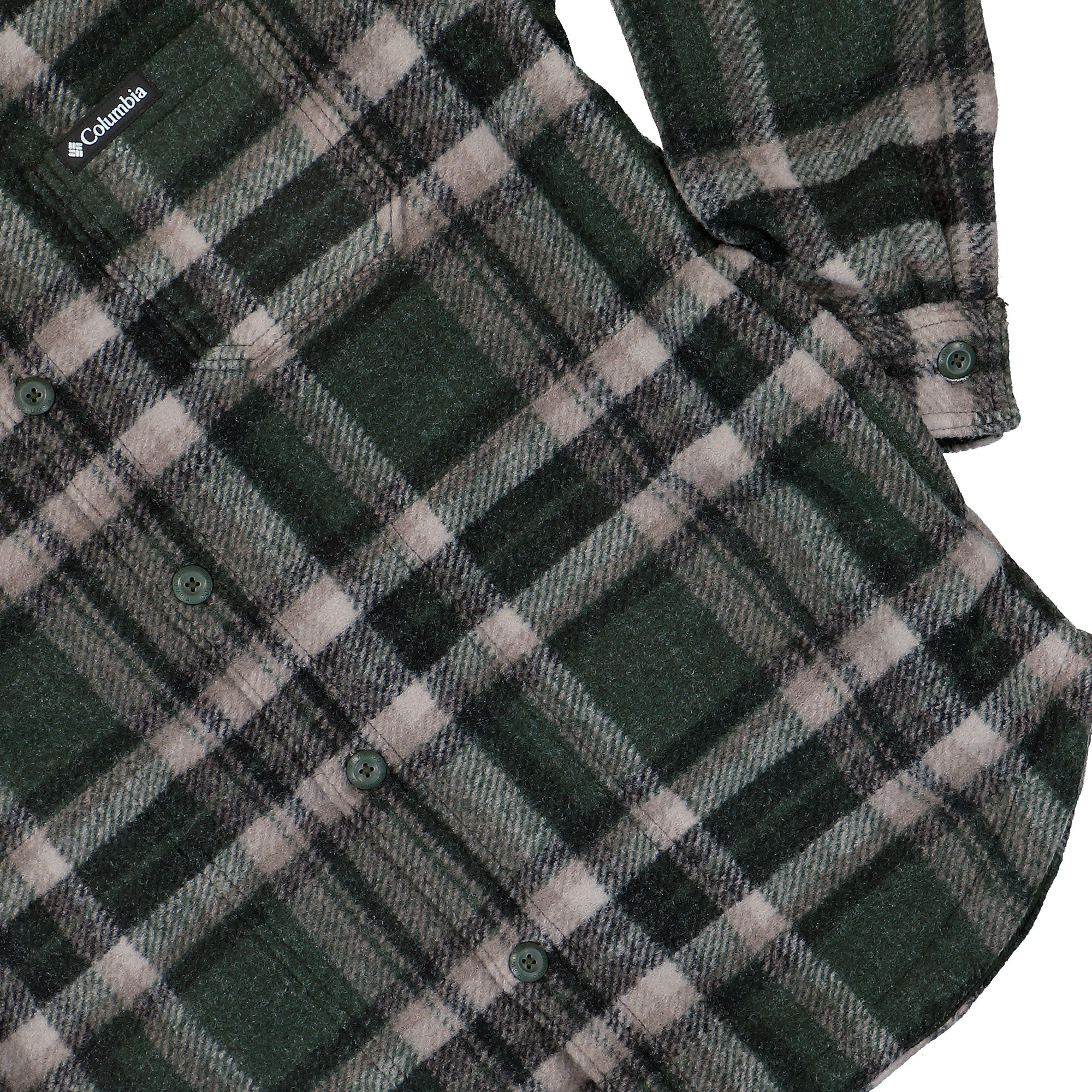 Columbia Hunter Arch™ Shirt Jacket Greenscape Track Plaid Jackets 2173651366 Detail View 1 | Overkill
