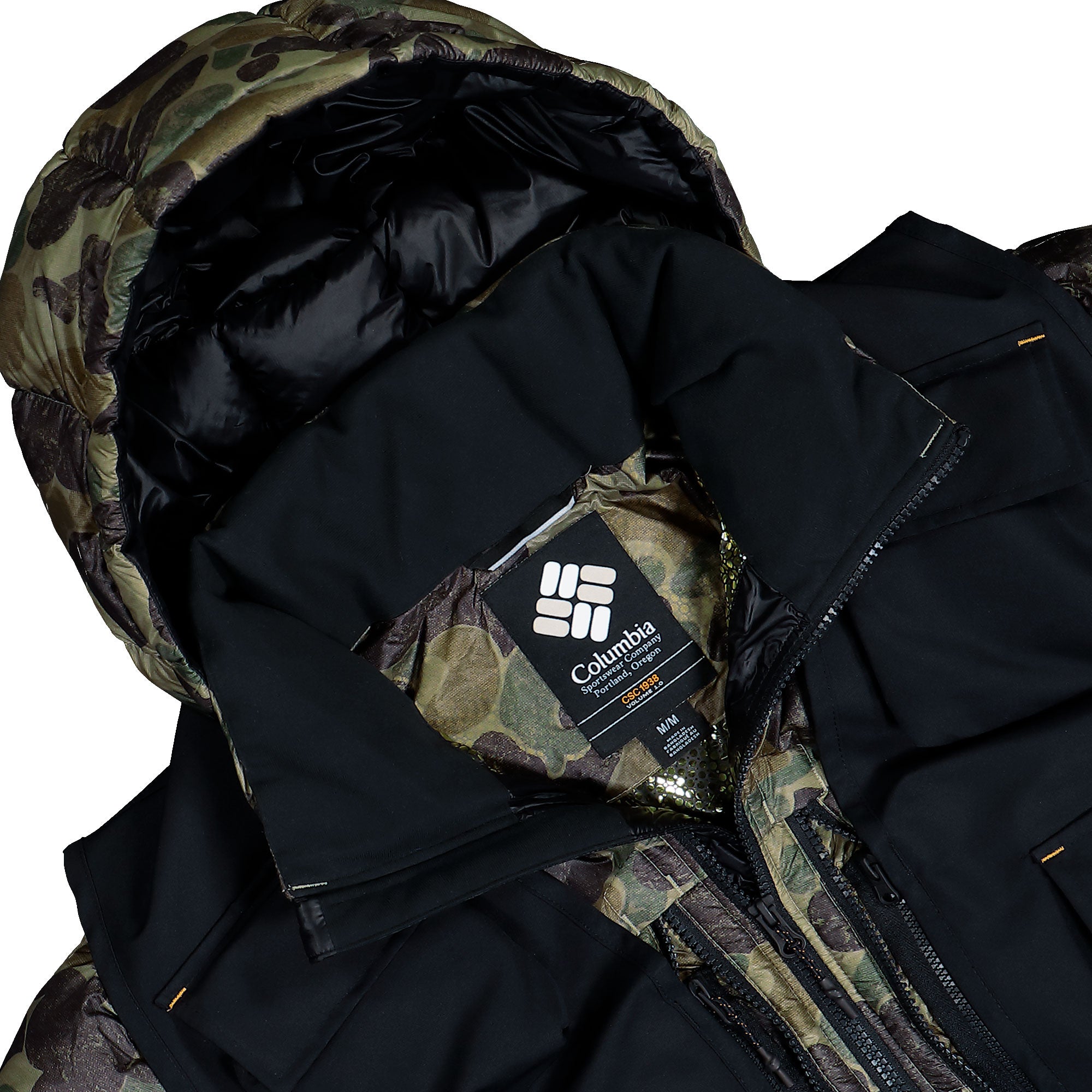 Columbia CSC1938™ Dually Mountain Jacket British Tan Duck Camo Puffer Jackets 2176841265 Detail View 3 | Overkill
