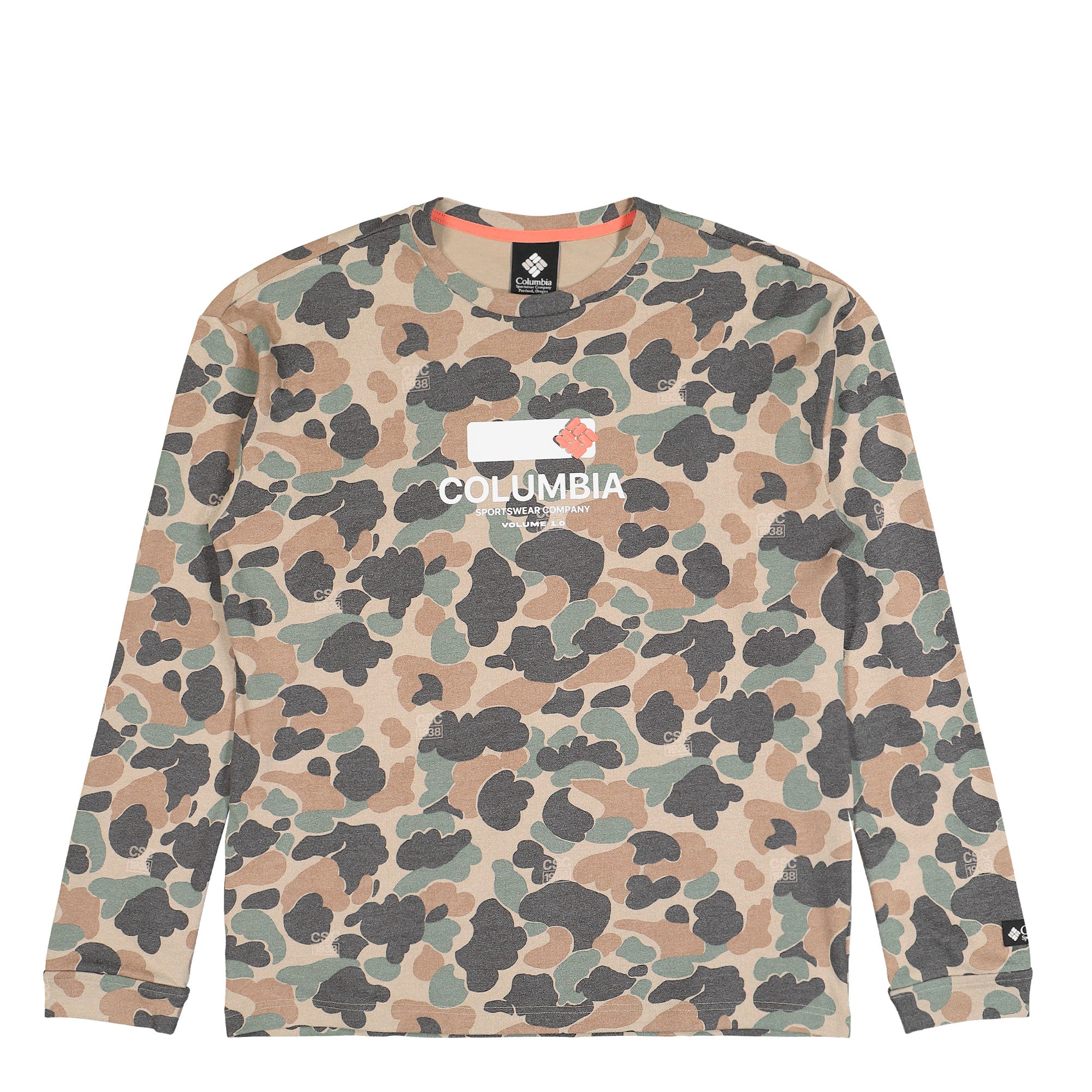 Columbia CSC1938™ V1 Printed Long Sleeve Tee British Tan Duck Camo Longsleeves XM9621-265 | Overkill
