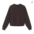 Stussy Wmns Ezra Cropped Baggy Crew Black Sweatshirts 218046 / 0001 | Overkill