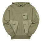 Stussy Cargo Fleece Hood Khaki Hoodies 218094 / 1007 | Overkill