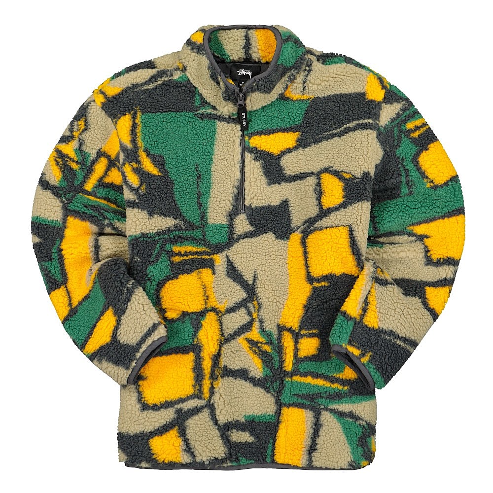 Stussy Block Sherpa Pullover Multi Sweatshirts 218112 / 1408 | Overkill