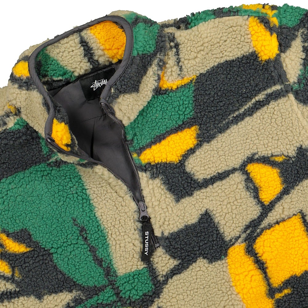 Stussy Block Sherpa Pullover Multi Sweatshirts Close-up | Overkill