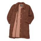 Stussy Kuna Sherpa Car Coat Brown Coats Material | Overkill