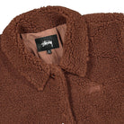 Stussy Kuna Sherpa Car Coat Brown Coats Detailfoto | Overkill