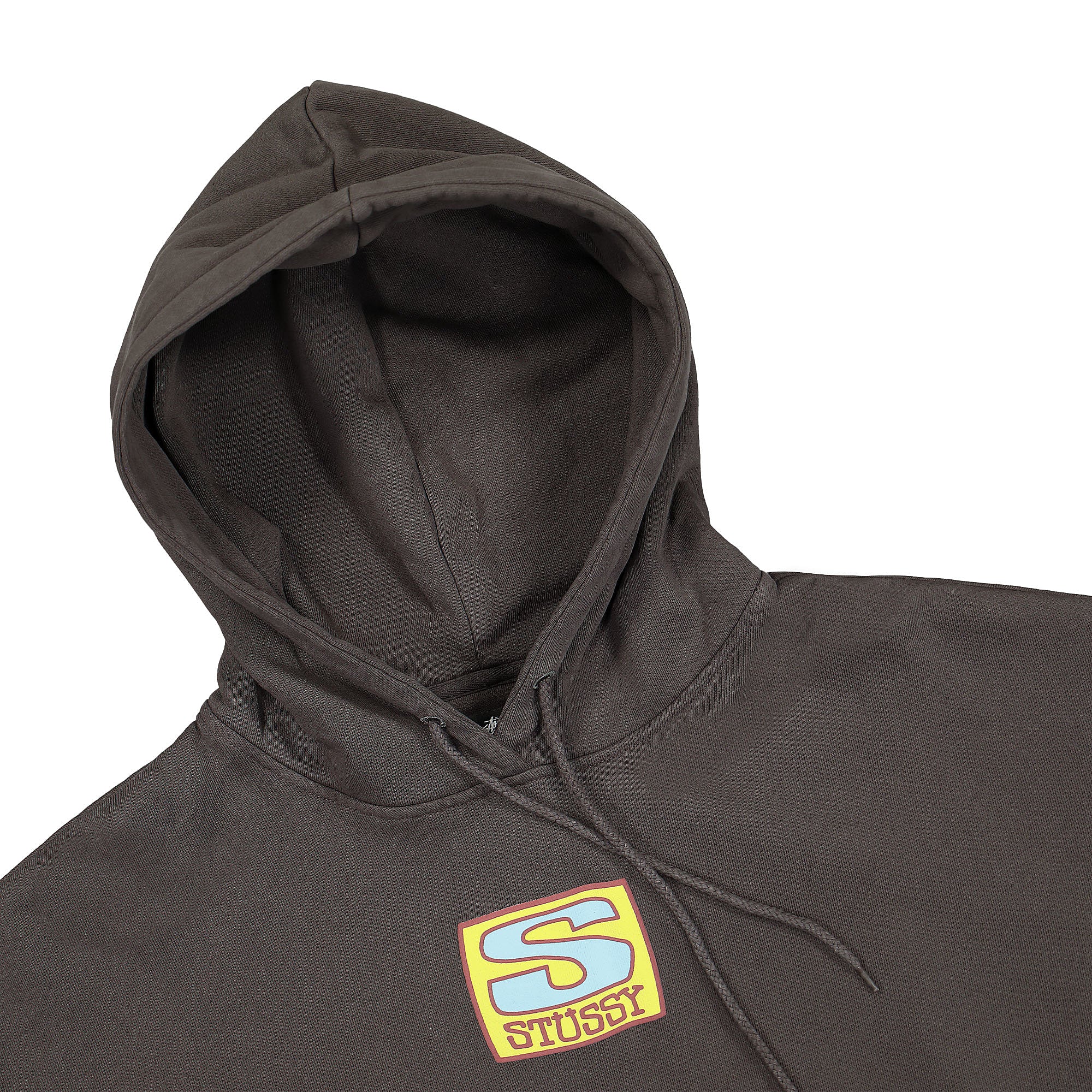 Stussy AgneSS Boxy Crop Hood Charcoal Hoodies Close-up | Overkill