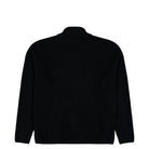 C.P. Company Waffle Knit Cotton Zip Lens Cardigan Black Cardigan 21CMKN058A-110754A 999 Close-up | Overkill
