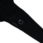C.P. Company Waffle Knit Cotton Zip Lens Cardigan Black Cardigan 21CMKN058A-110754A 999 Detail View 1 | Overkill
