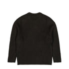 C.P. Company Full Rib Cotton Lens Crewneck Sweater Raven Sweater 21CMKN101A-006608A 985 Close-up | Overkill
