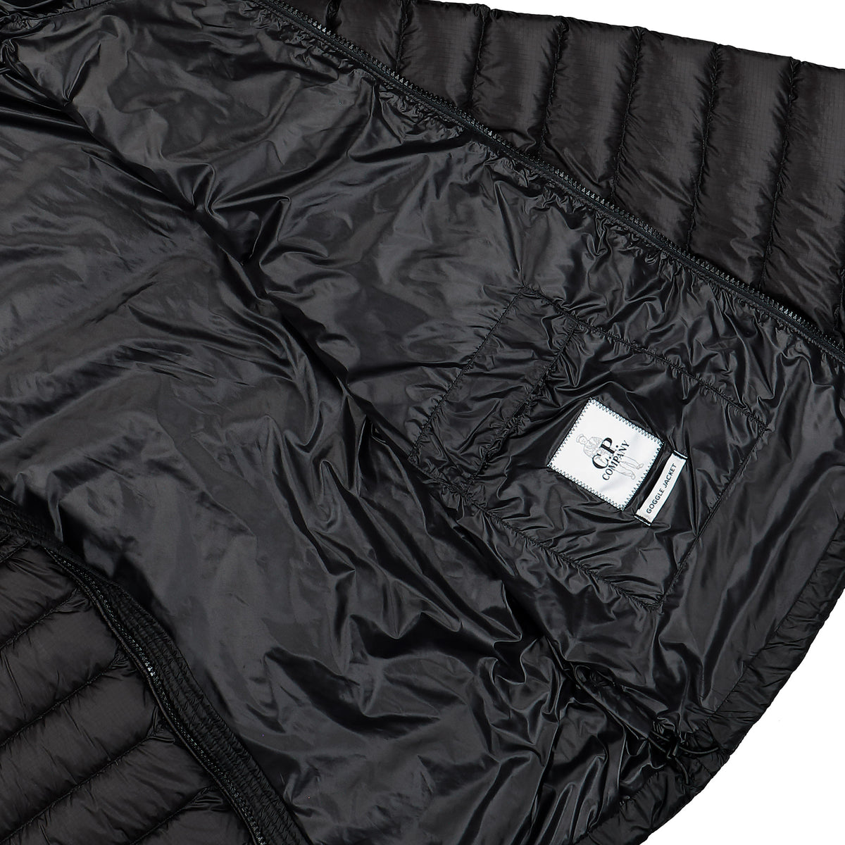 C.P. Company D.D. Shell Goggle Chest Pocket Jacket Black Jacket 21CMOW021A-110416A 999 Detail View 2 | Overkill
